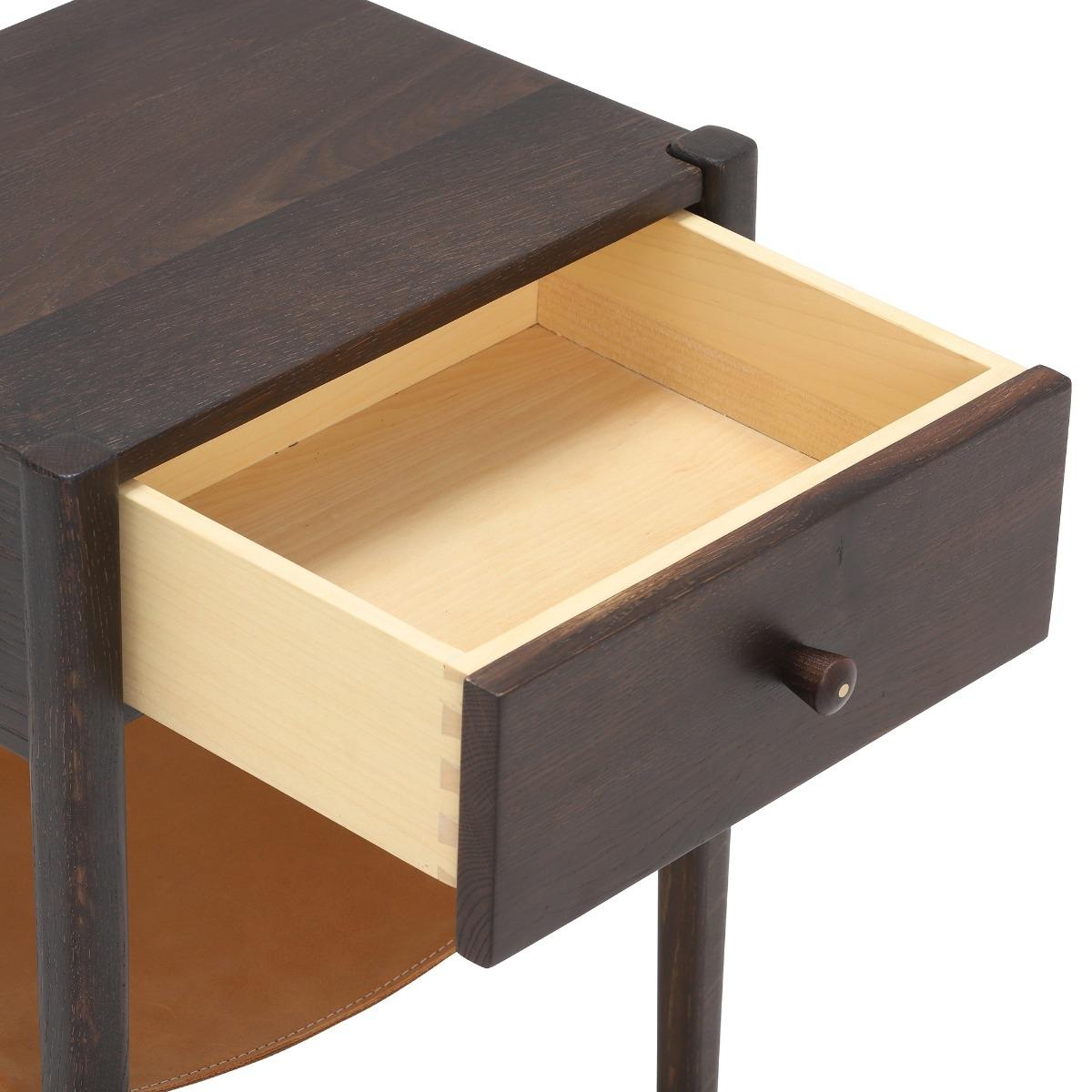 Suraya Bedside Table, Brown Oak Wood | Barker & Stonehouse – image 5