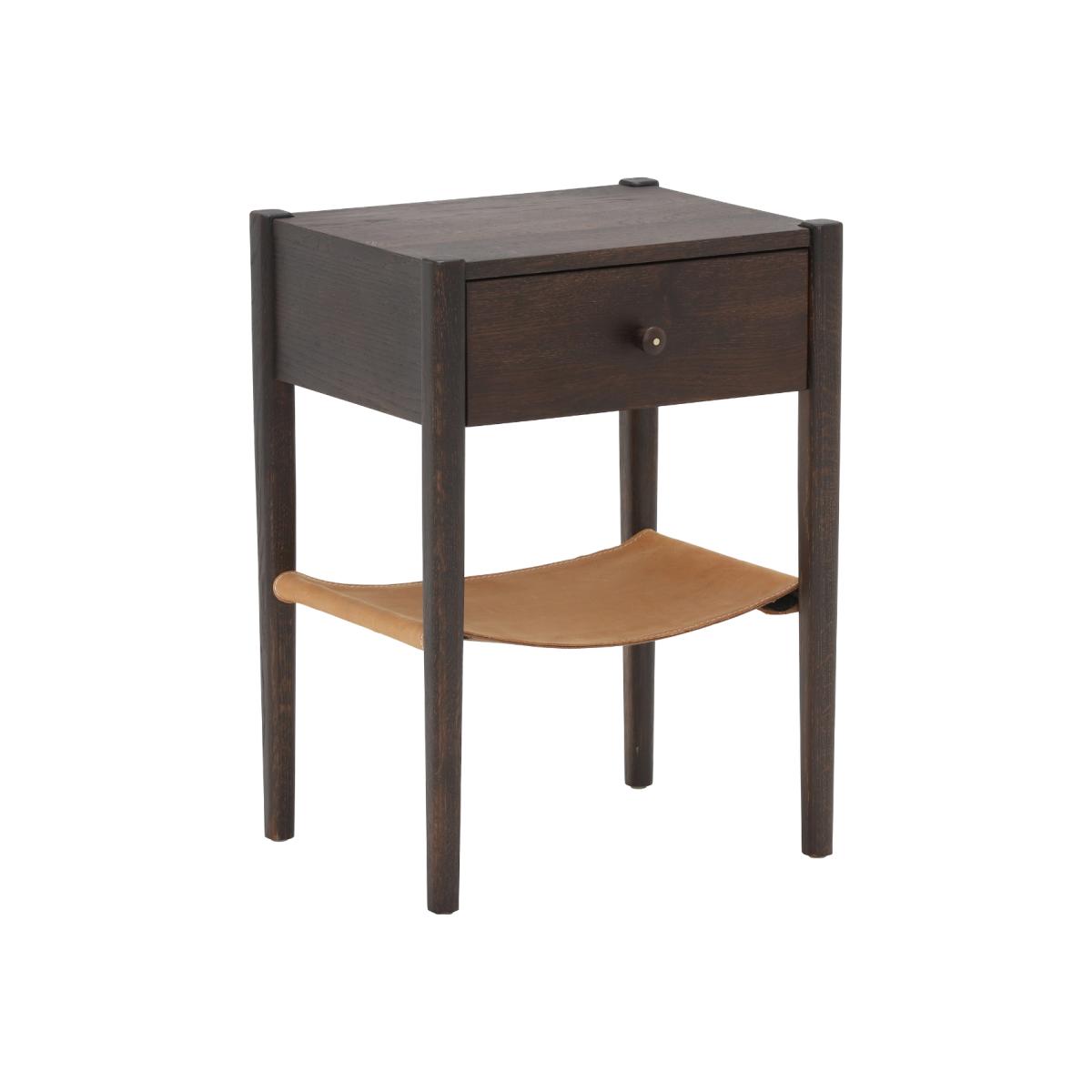 Suraya Bedside Table, Brown Oak Wood | Barker & Stonehouse – image 1