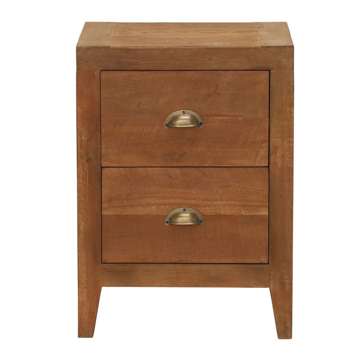 Tambora 2 Drawer Bedside Table, Brown Wood | Barker & Stonehouse – image 2