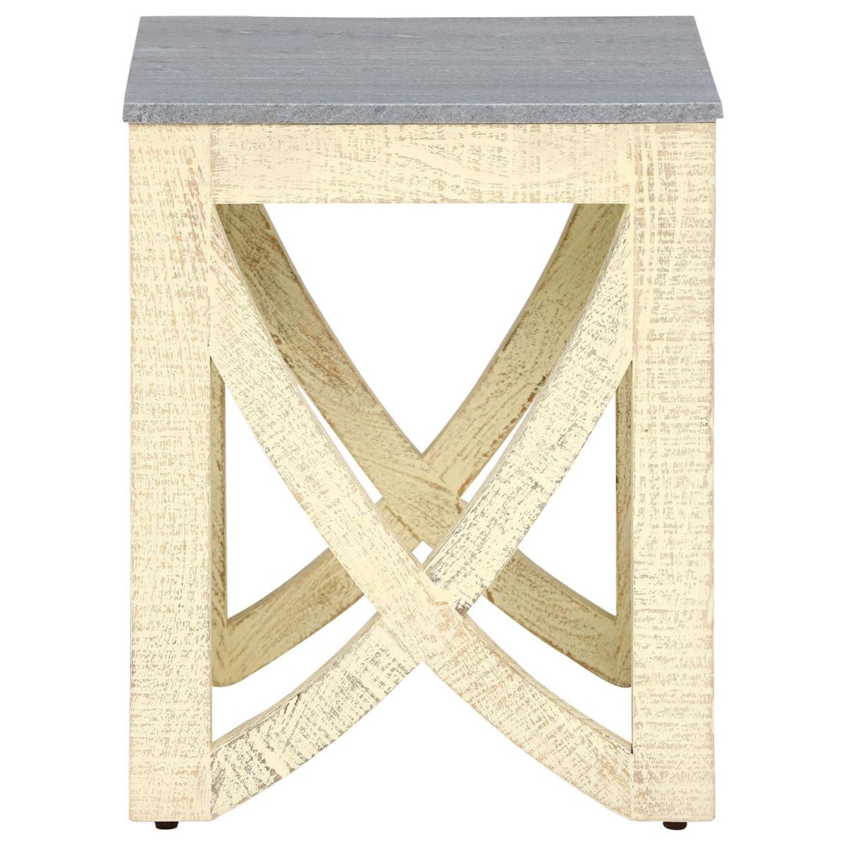 Clipper Whitewashed Side Table, Grey Wood | Barker & Stonehouse – image 2