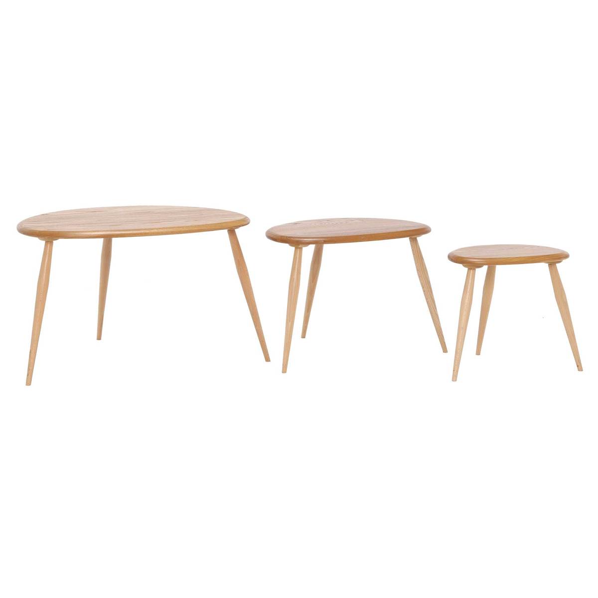 Ercol Originals Retro Nest of 3 Tables, Wood – image 5