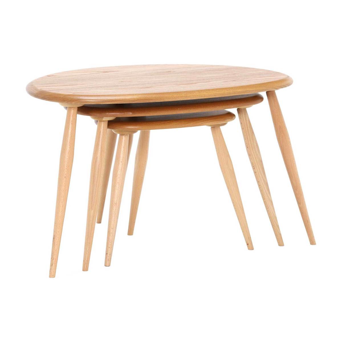 Ercol Originals Retro Nest of 3 Tables, Wood – image 1