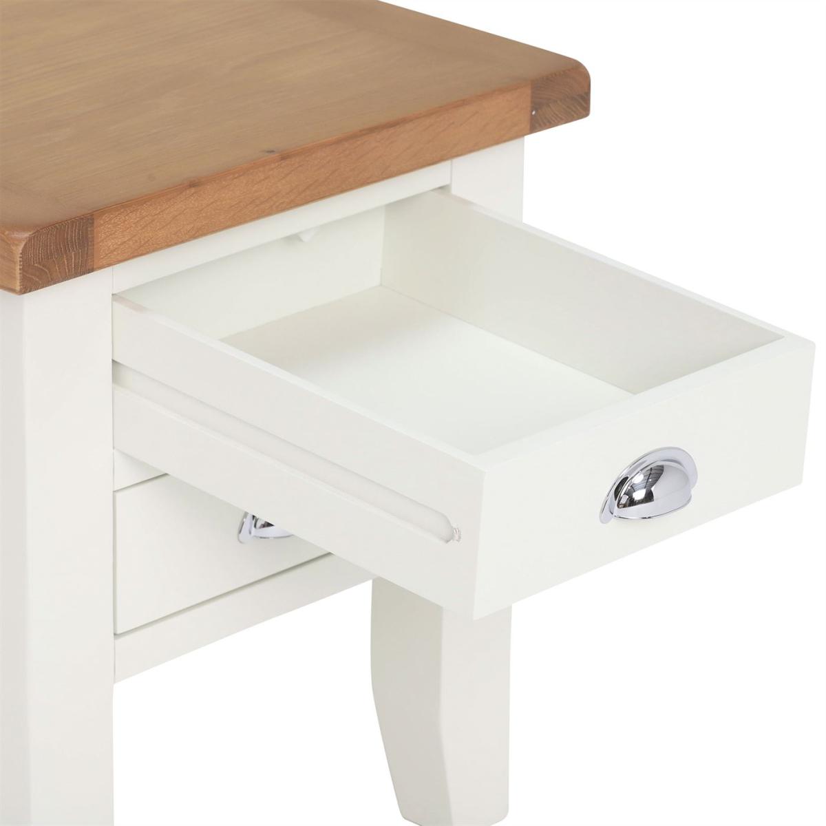 Althorp Lamp Table, White Oak Wood | Barker & Stonehouse – image 4