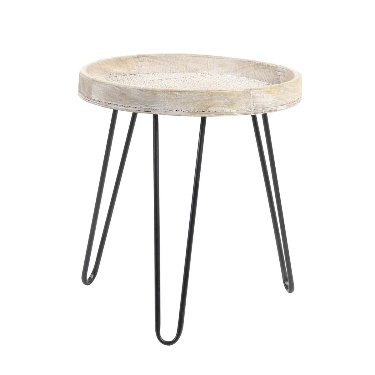 Natural Wood Side Table, Natural – image 4