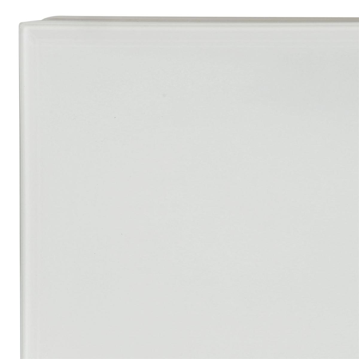 Krystal 2 Drawer Dressing Table, White Glass | Barker & Stonehouse – image 6