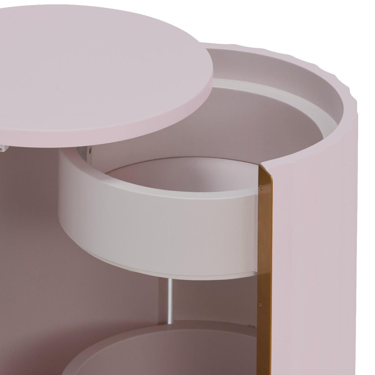 Olivia Right Hand Bedside Table Metal | Barker & Stonehouse – image 4