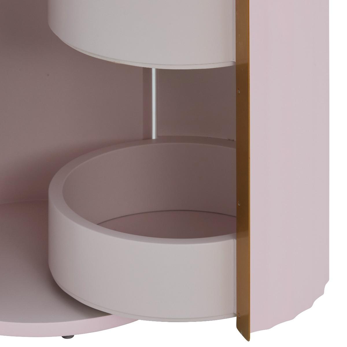 Olivia Right Hand Bedside Table Metal | Barker & Stonehouse – image 5