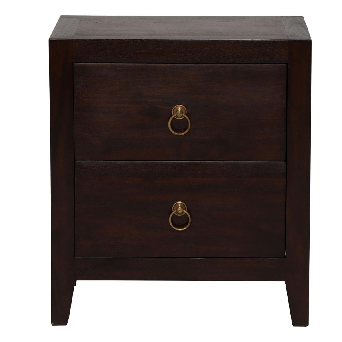 Malay Large Bedside Table, Brown Wood | Barker & Stonehouse – image 2