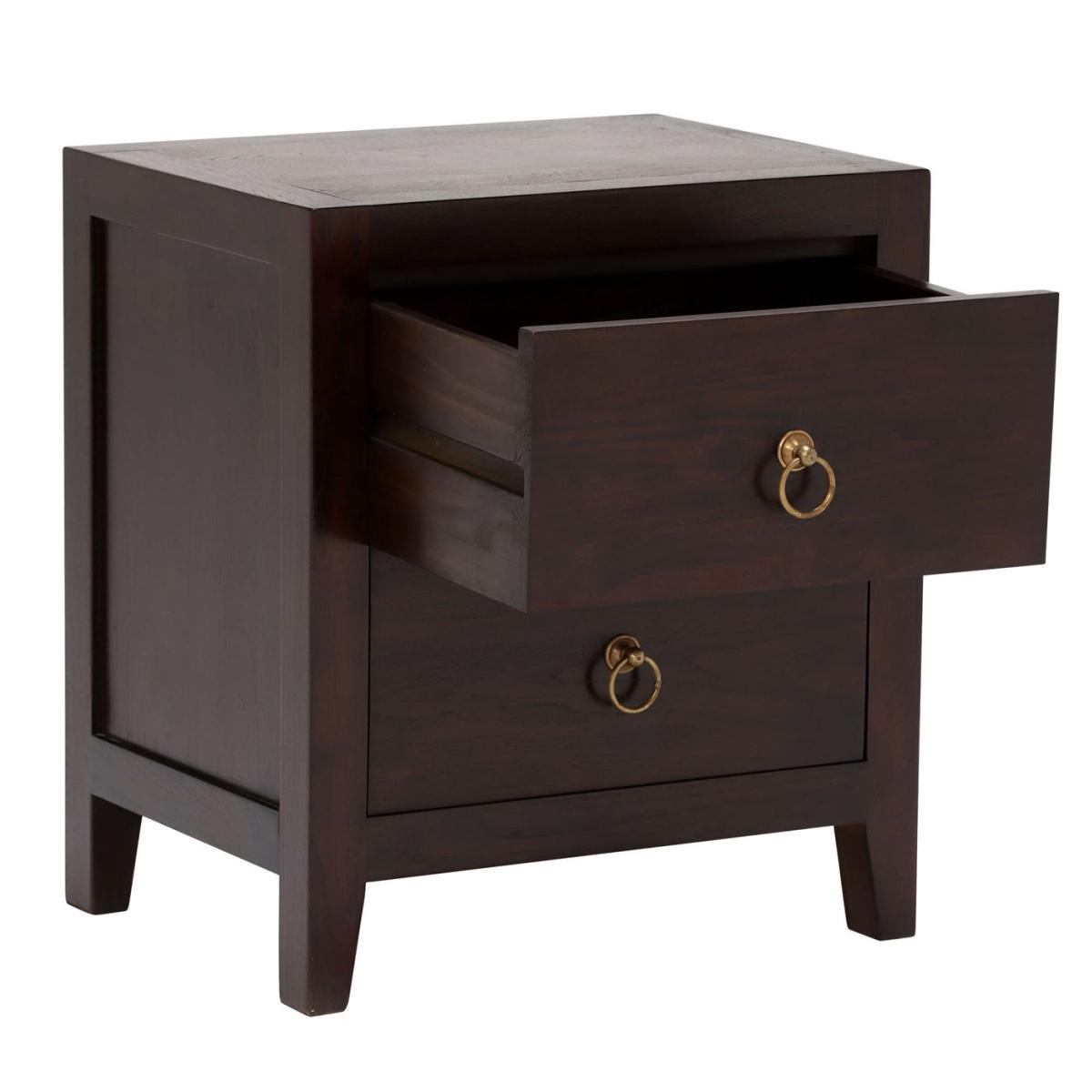 Malay Large Bedside Table, Brown Wood | Barker & Stonehouse – image 4