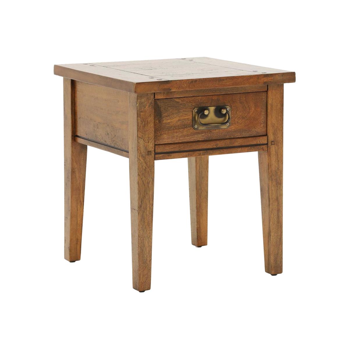 New Frontier Mango Wood Lamp Table, Brown | Barker & Stonehouse – image 1