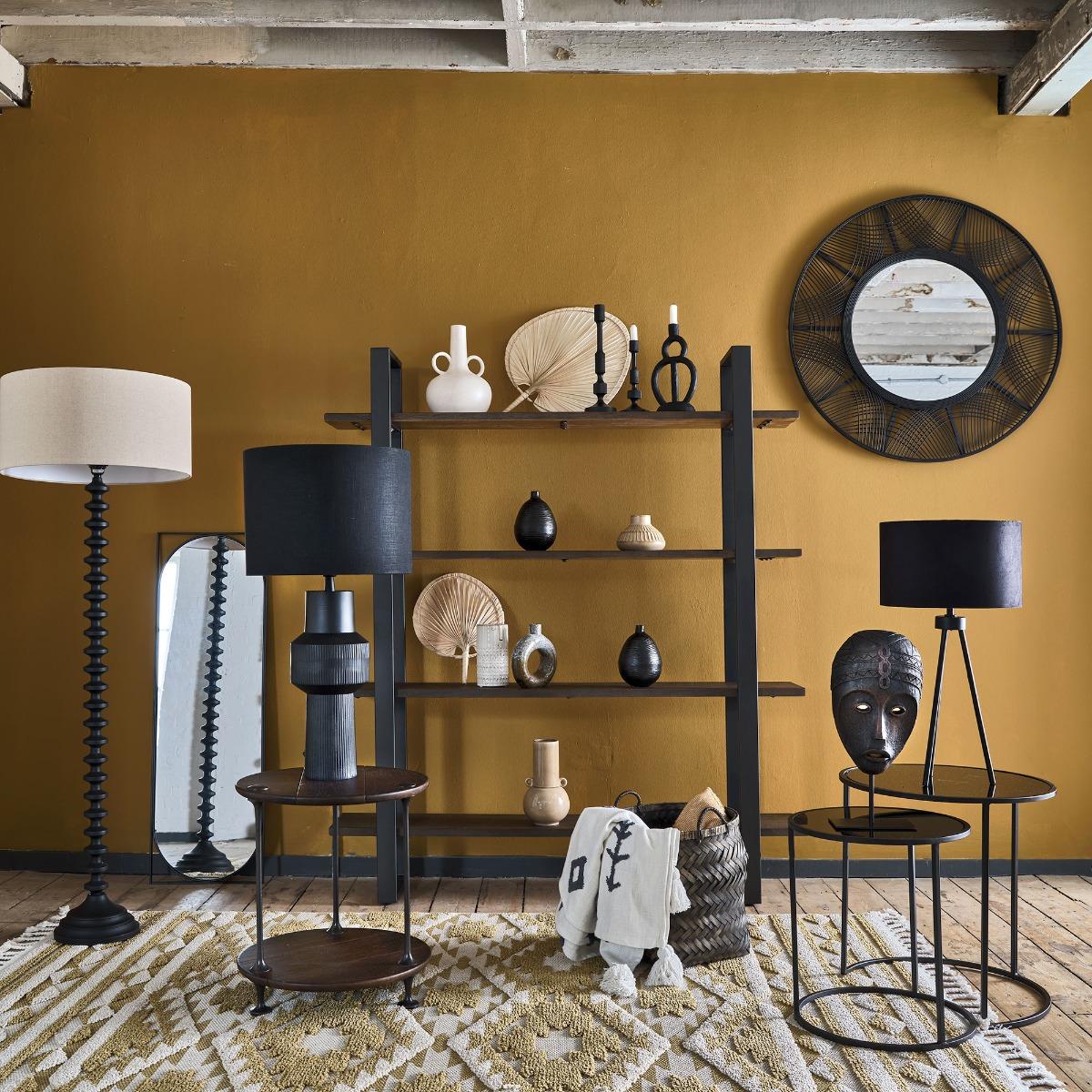 Set of 2 Black Glass Side Tables | Barker & Stonehouse – image 2