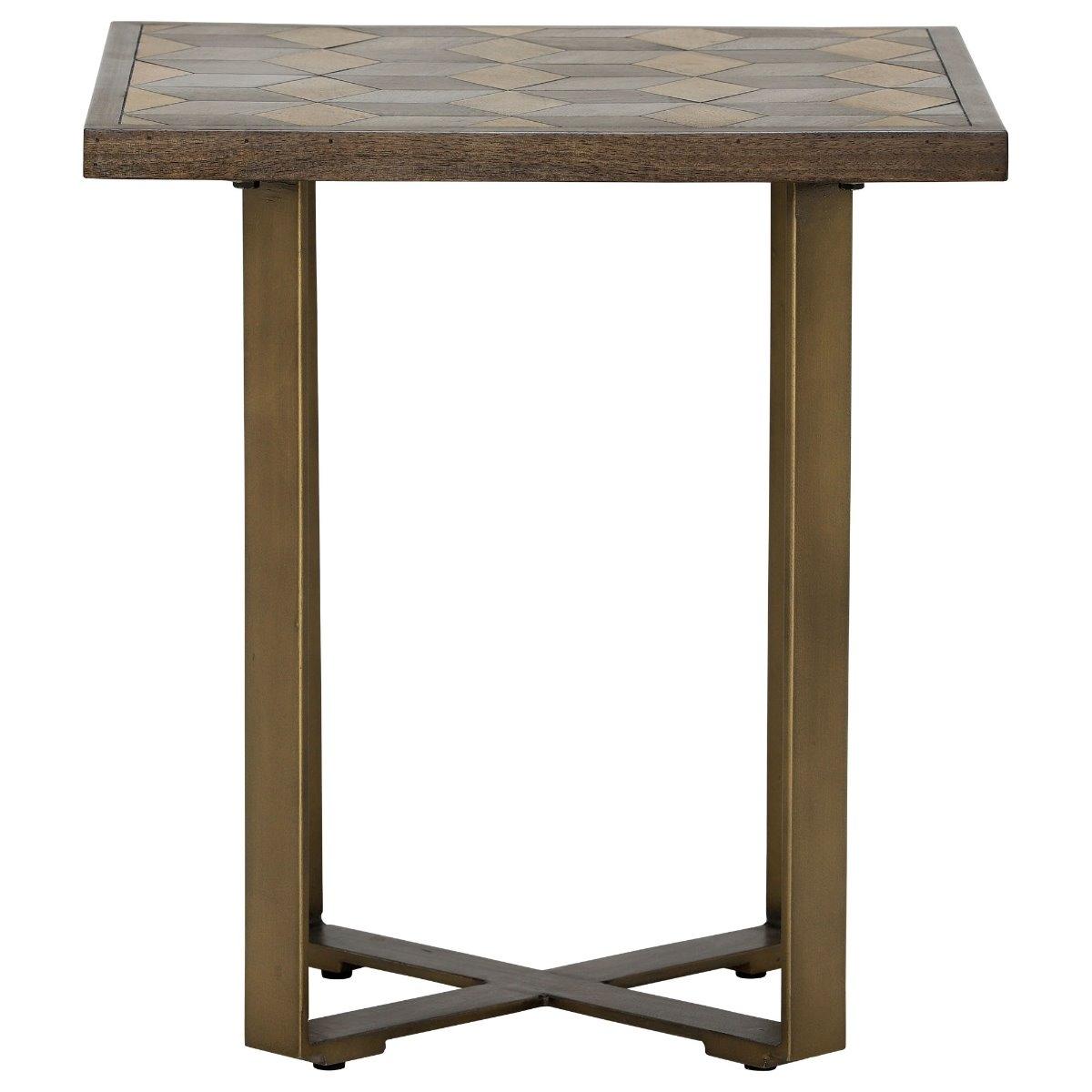 Facet Lamp Table, Brown Mango Wood | Barker & Stonehouse – image 3