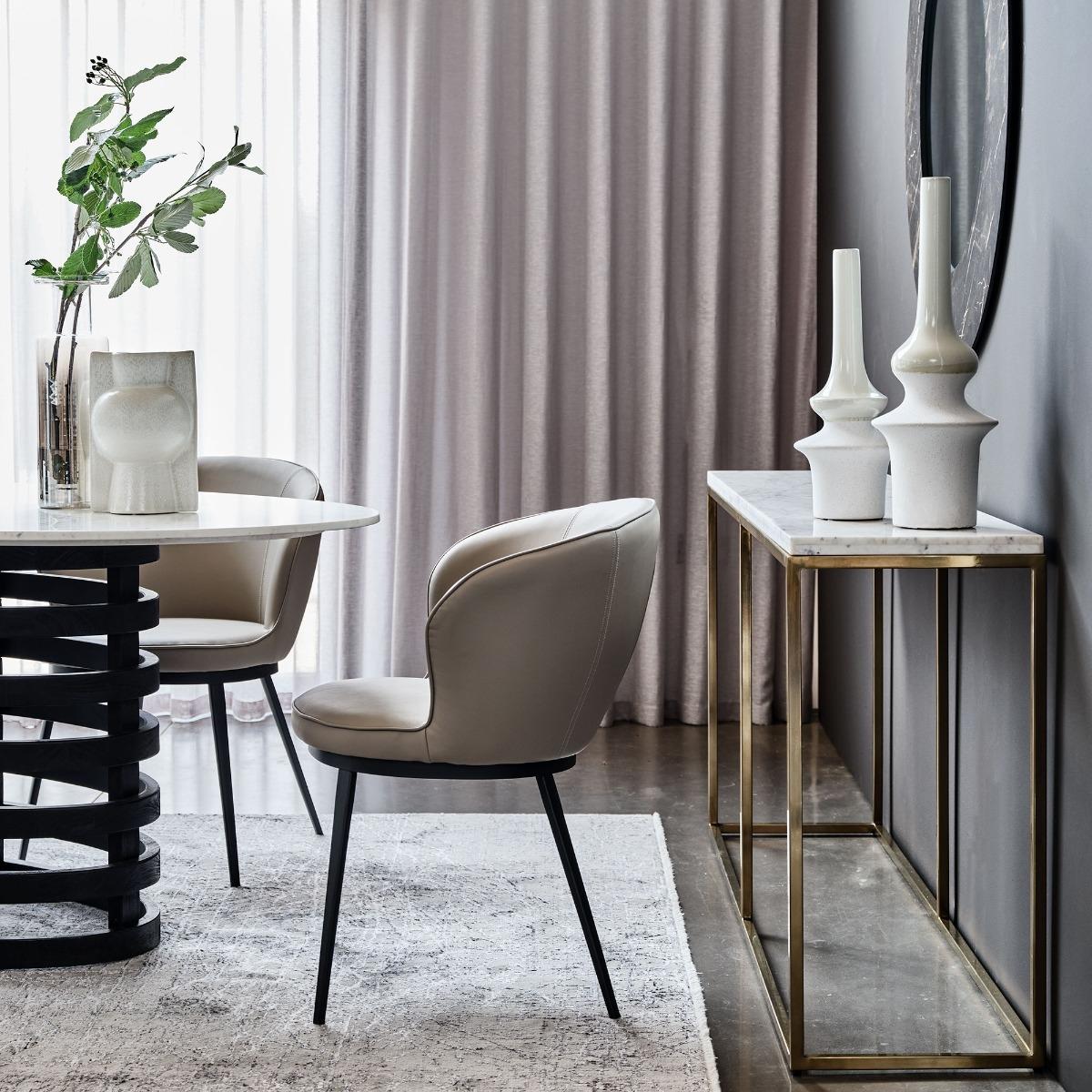 Nola Large Console Table, White Marble | Barker & Stonehouse – image 2
