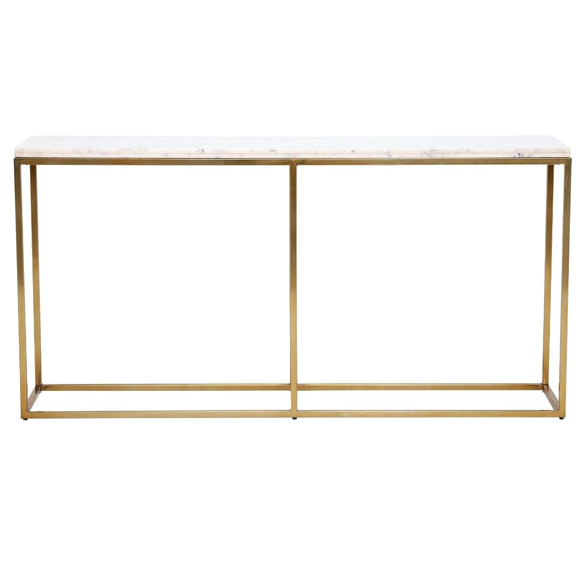 Nola Large Console Table, White Marble | Barker & Stonehouse – image 3