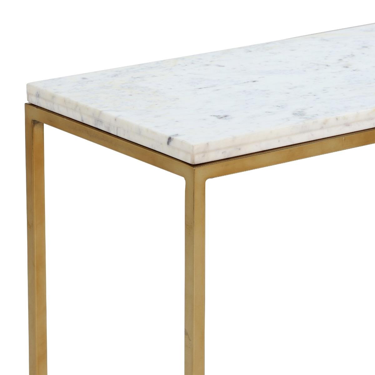 Nola Large Console Table, White Marble | Barker & Stonehouse – image 4