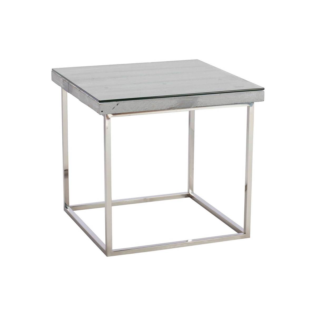 Caspian Chill Reclaimed Wood Side Table – image 1