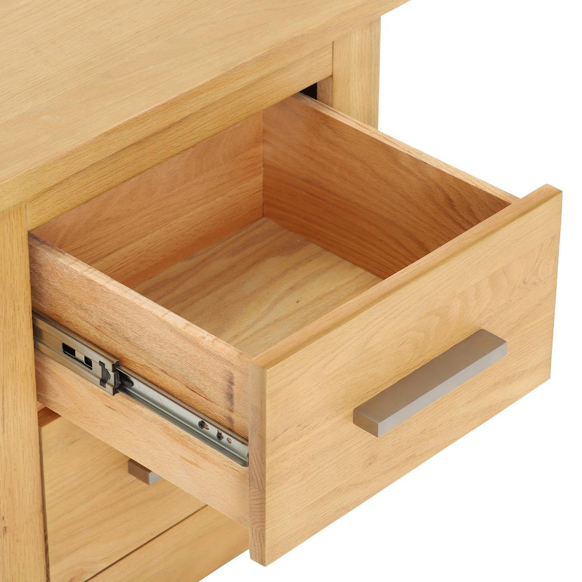 Ibex Bedside Table, Brown Oak Wood | Barker & Stonehouse – image 4