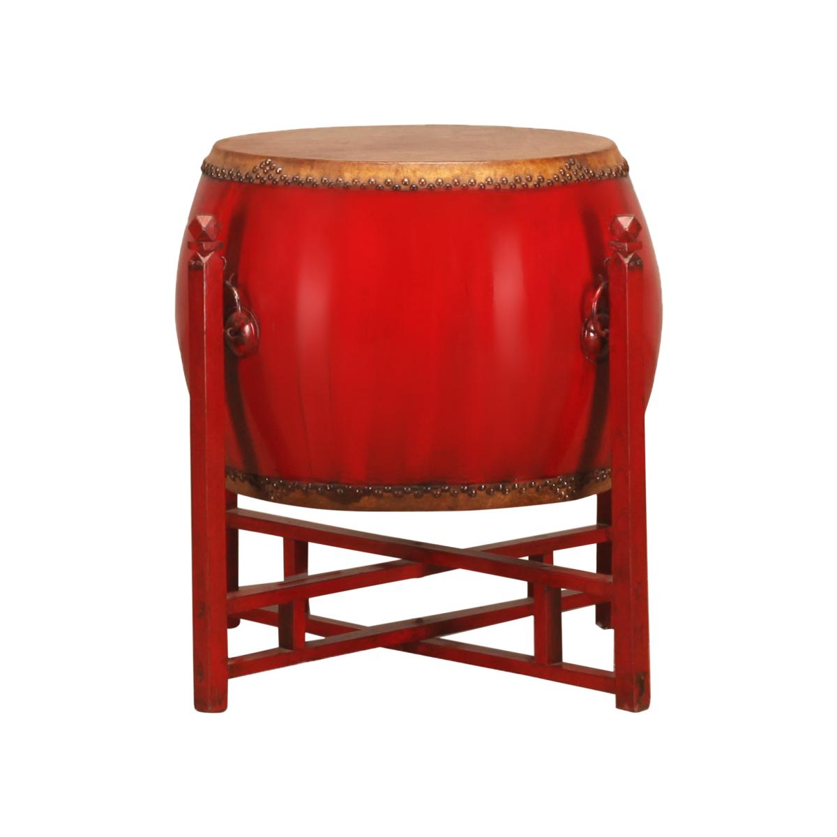 One of a Kind Song Drum 60x60x50cm Table, Orange | Barker & Stonehouse – image 2