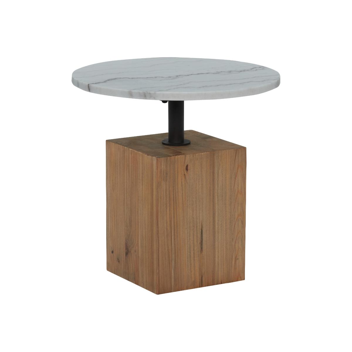 Elijah Side Table, White Marble | Barker & Stonehouse – image 1