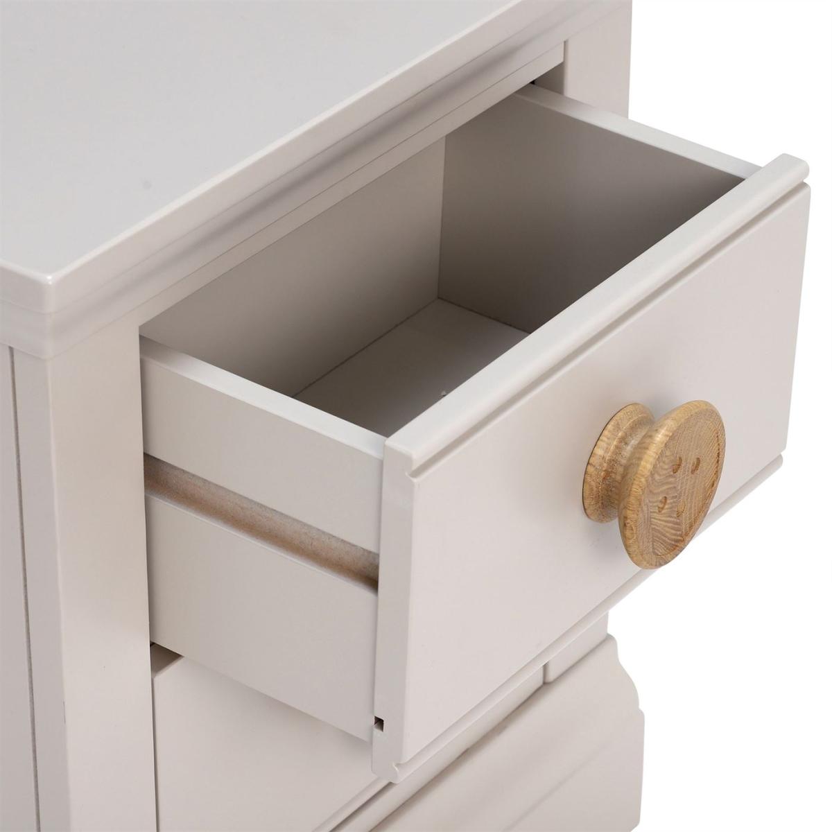 Buttons 2 Drawer Sidetable, Grey Wood | Barker & Stonehouse – image 4