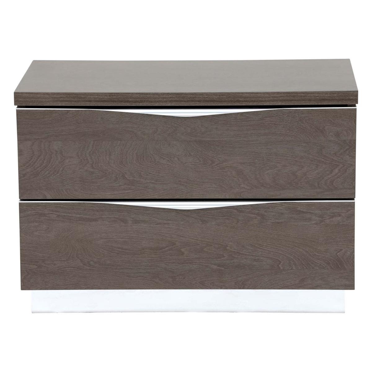 Lutyen Large Bedside Table, Taupe Wood | Barker & Stonehouse – image 2