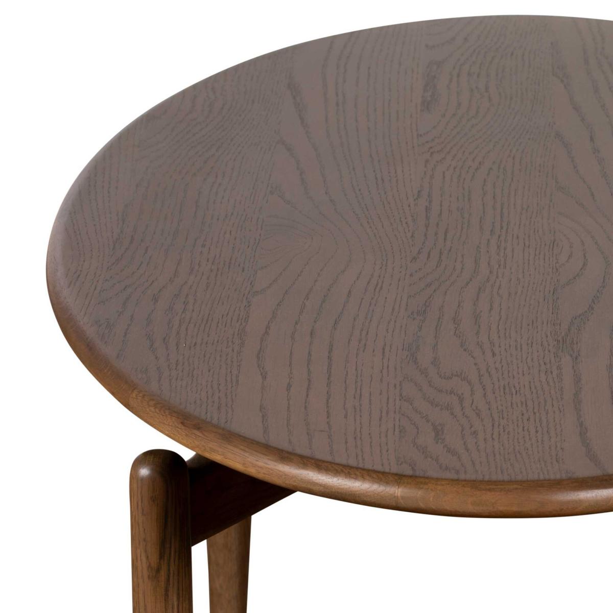 Delancy Lamp Table, Round, Brown Oak | Barker & Stonehouse – image 4