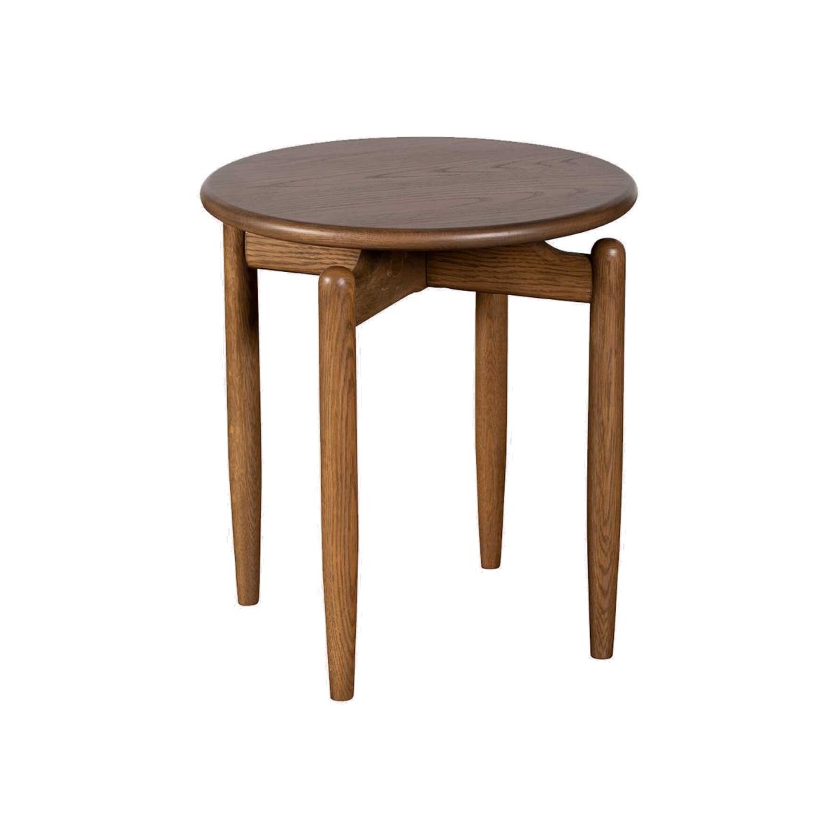Delancy Lamp Table, Round, Brown Oak | Barker & Stonehouse – image 1