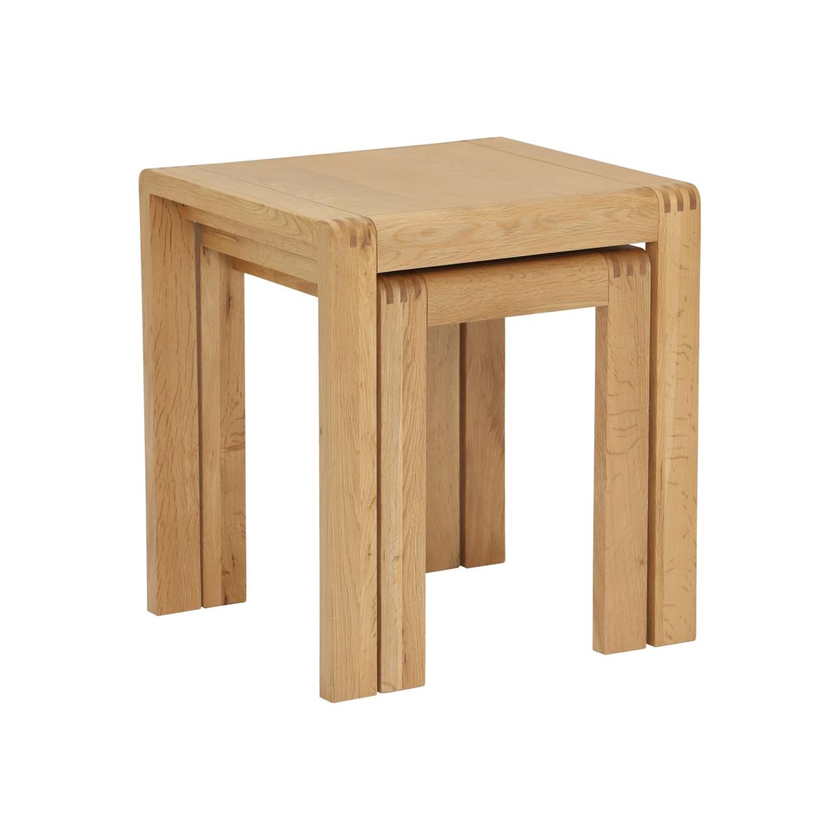 Ercol Bosco Nest of Tables, Brown Oak Wood | Barker & Stonehouse – image 1
