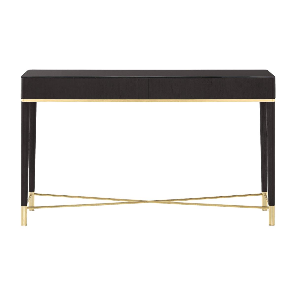 Gallotti & Radice Tama Console Table, Black Glass | Barker & Stonehouse – image 1