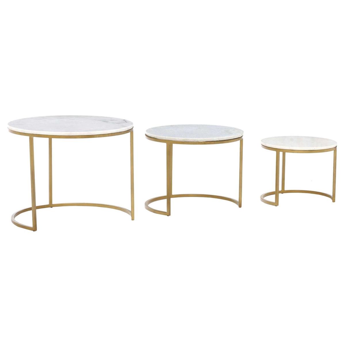 Gower Marble Set Of Tables, White | Barker & Stonehouse – image 4
