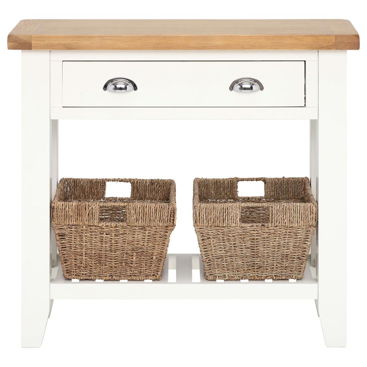 Althorp Console Table, White Oak Wood | Barker & Stonehouse – image 2