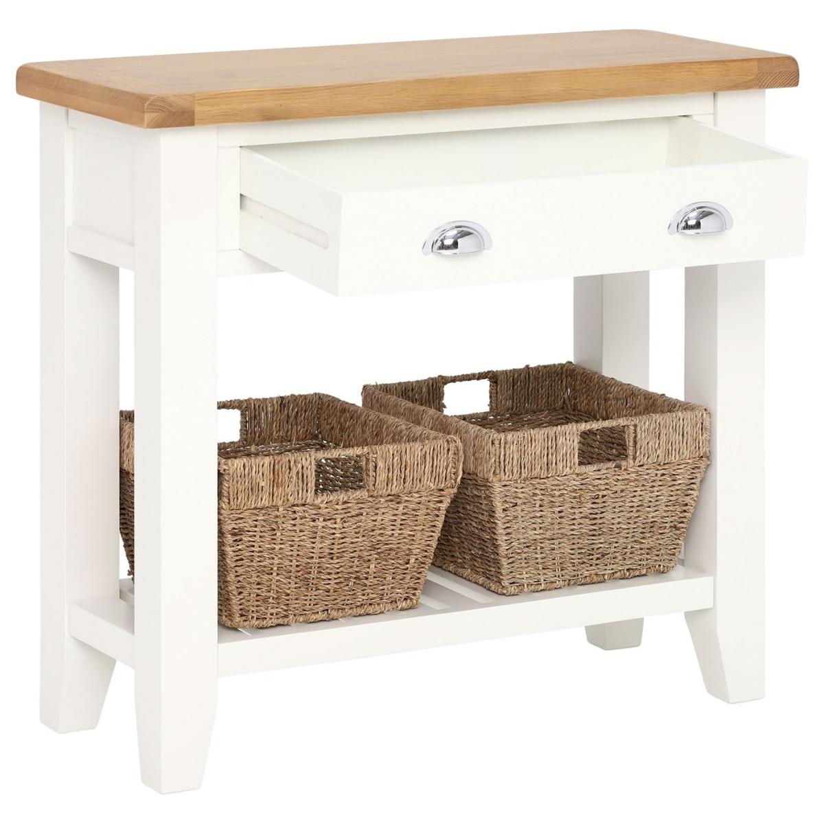Althorp Console Table, White Oak Wood | Barker & Stonehouse – image 3