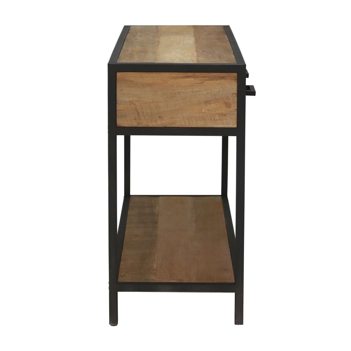 Segara 3 Drawer Console Table, Brown Wood | Barker & Stonehouse – image 5