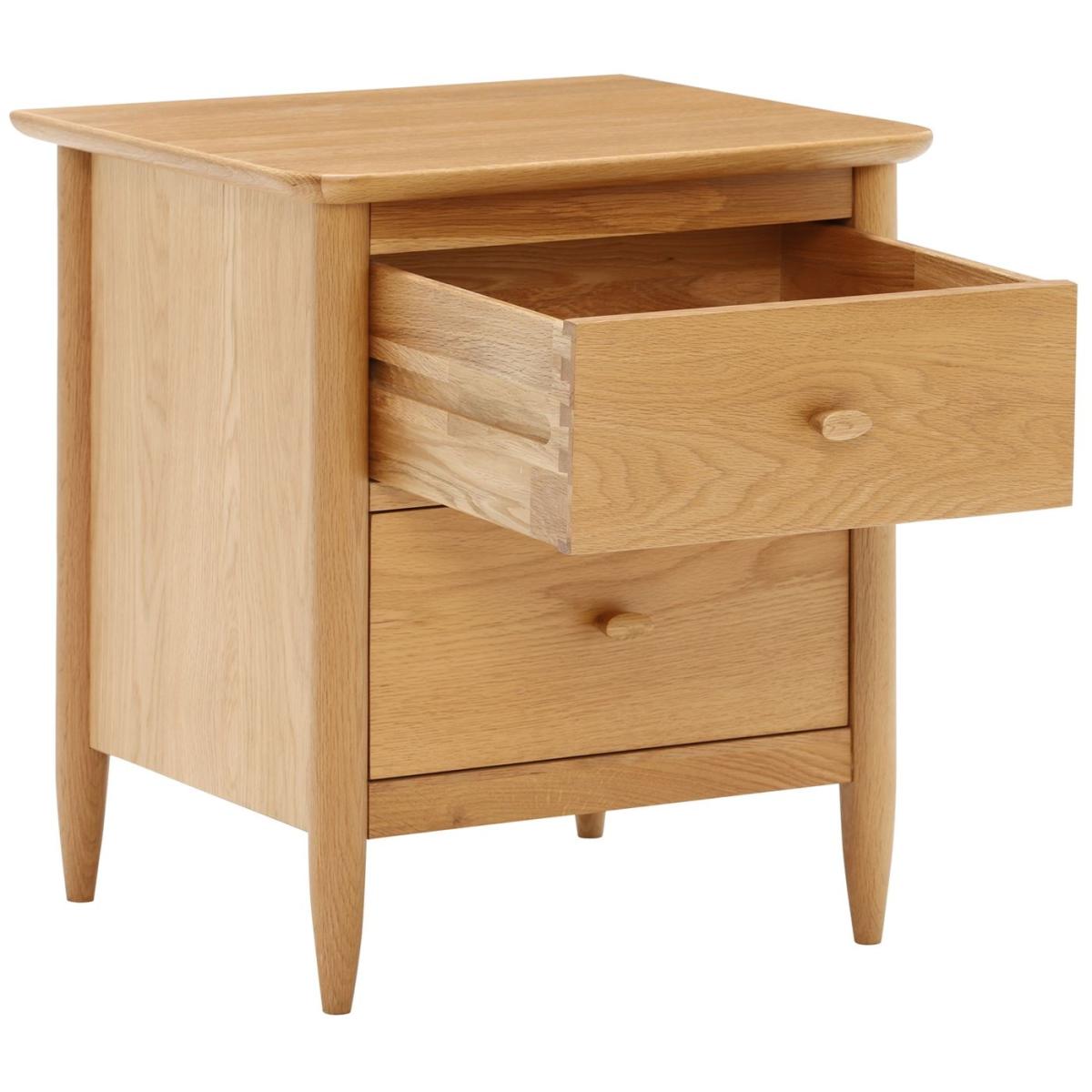 Ercol Teramo Bedside Cabinet, Brown Wood | Barker & Stonehouse – image 3