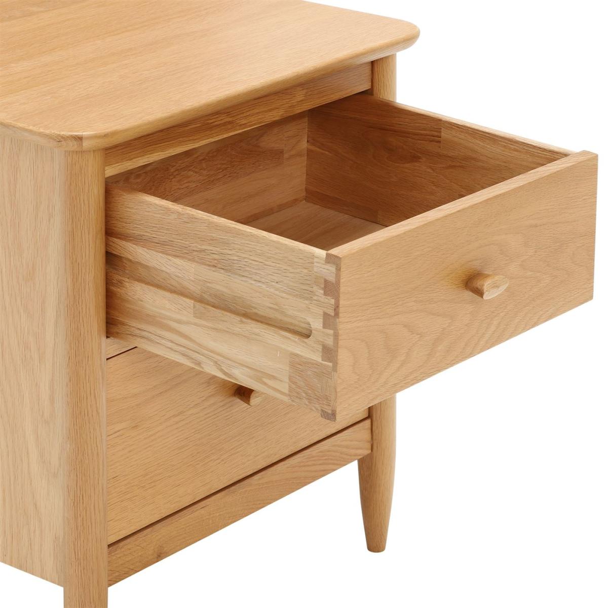 Ercol Teramo Bedside Cabinet, Brown Wood | Barker & Stonehouse – image 4