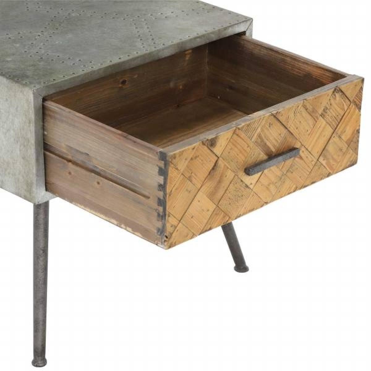 Keeler Reclaimed 1 Drawer Side Table – image 4