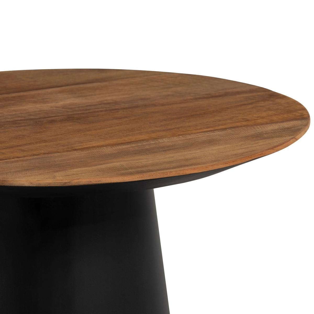 Syracuse Round Side Table, Round, Brown Wood | Barker & Stonehouse – image 2