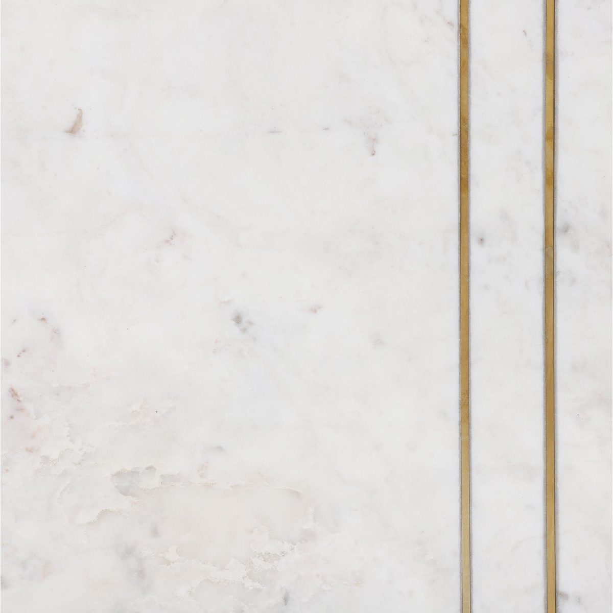 Lillian Side Table, White Marble With Brass Leg – image 5