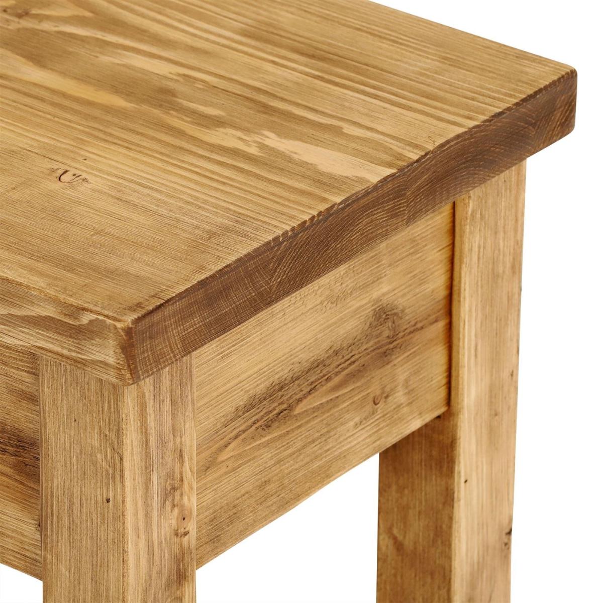 Covington Reclaimed Wood Lamp Table, Brown | Barker & Stonehouse – image 4