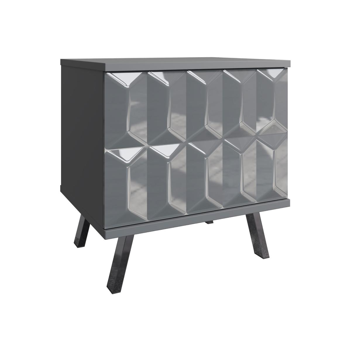 Elevate Intelligent Lamp Table, Grey Gloss | Barker & Stonehouse – image 1