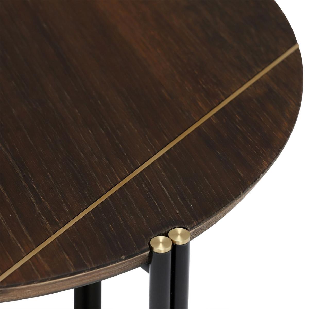 Trio Large End Table, Brown Oak Wood | Barker & Stonehouse – image 5