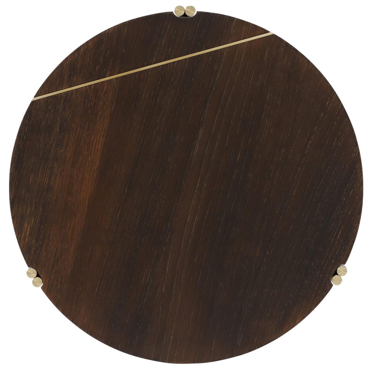 Trio Large End Table, Brown Oak Wood | Barker & Stonehouse – image 6