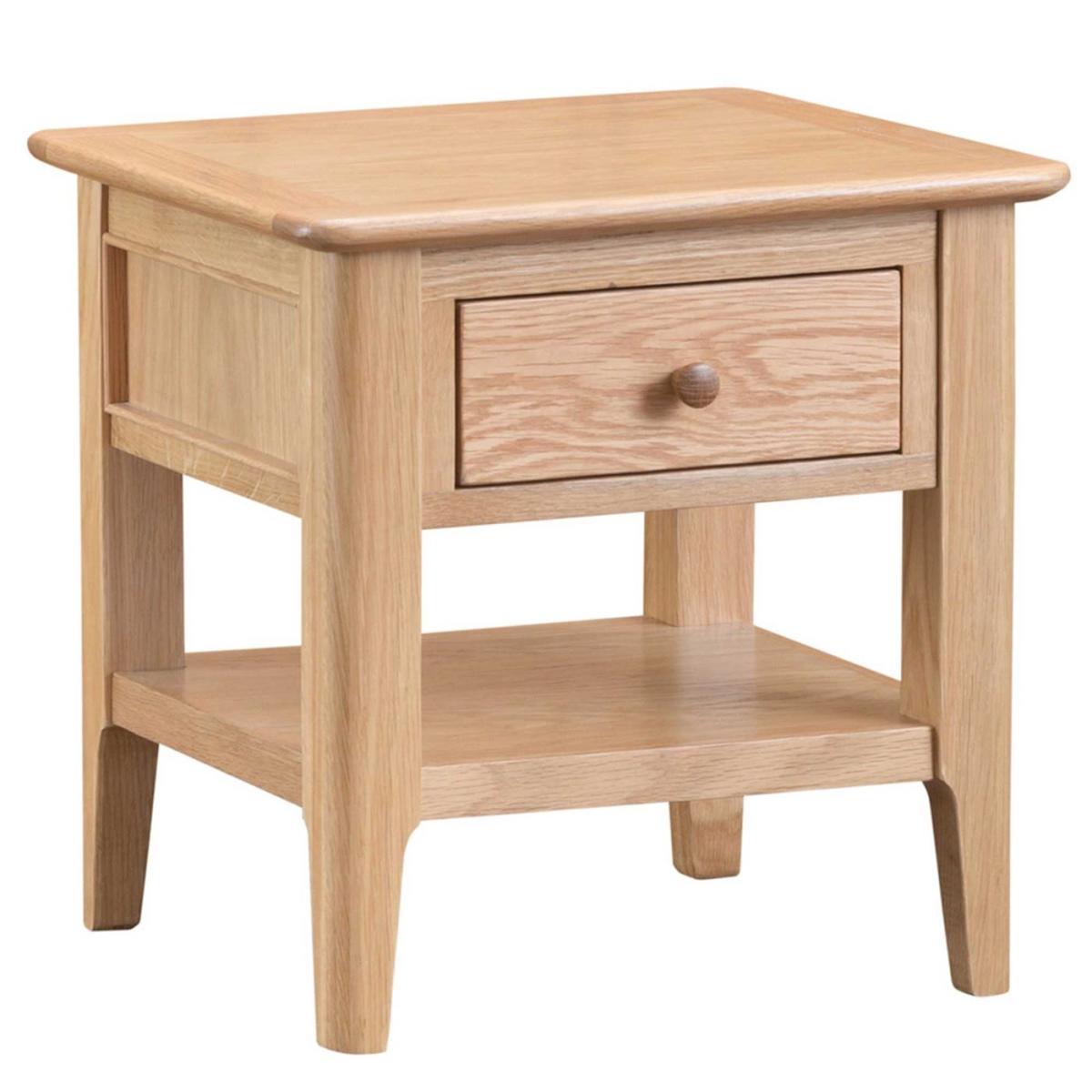 Stanwick Lamp Table, Neutral Oak Wood | Barker & Stonehouse – image 2