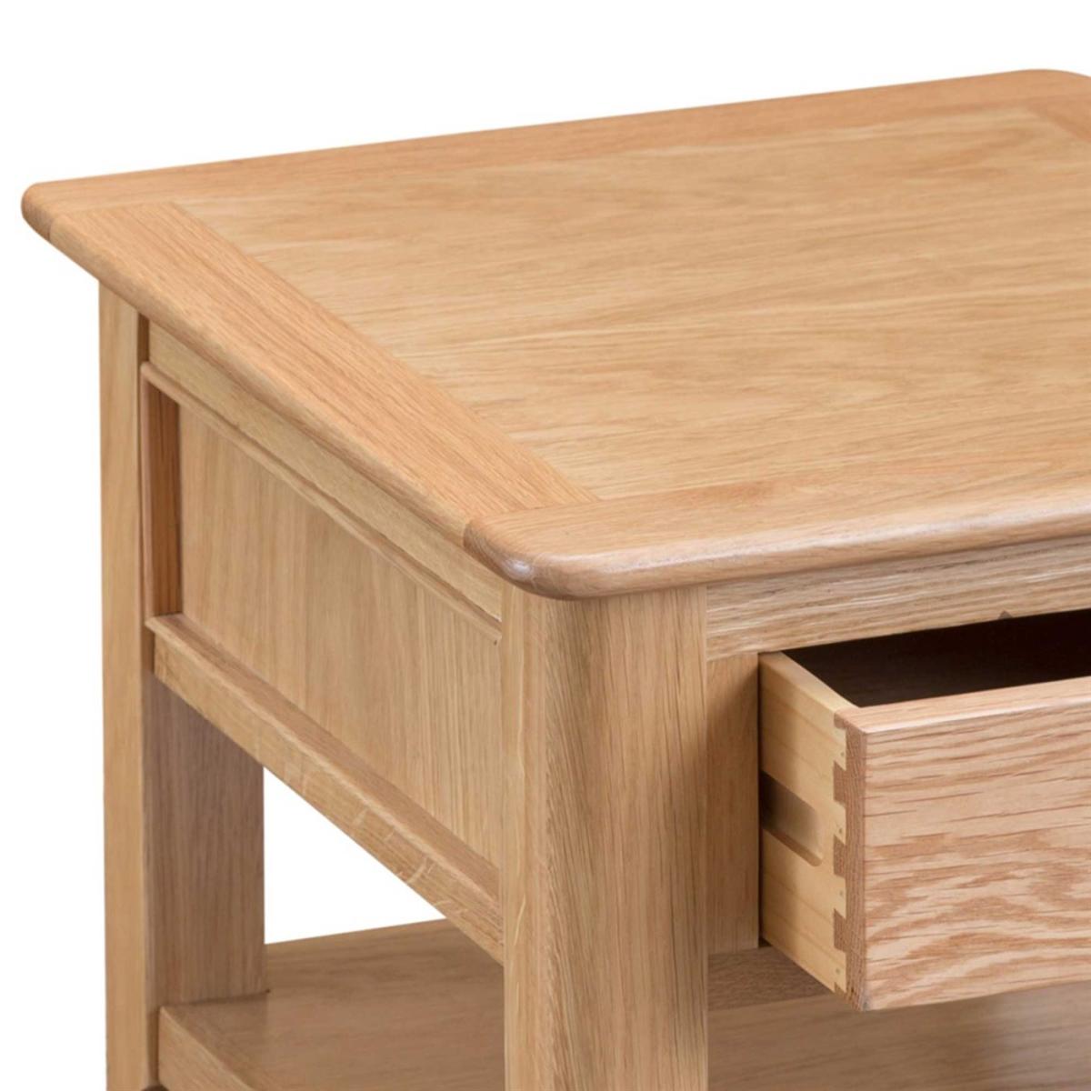 Stanwick Lamp Table, Neutral Oak Wood | Barker & Stonehouse – image 5