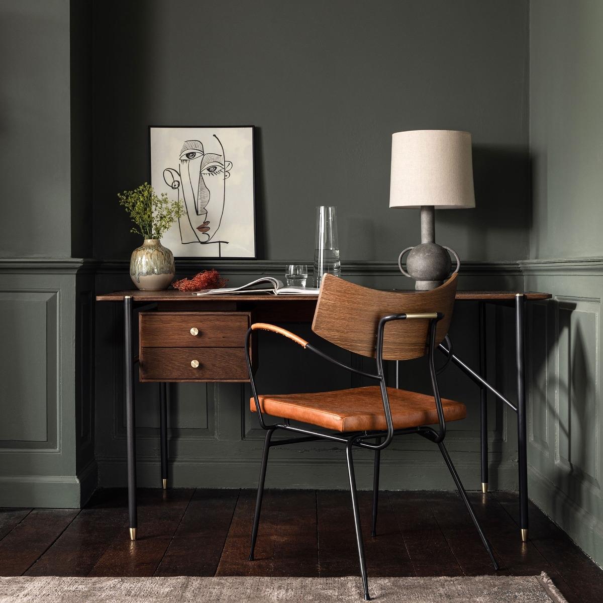 Odisha Desk Table, Brown Wood | Barker & Stonehouse – image 2