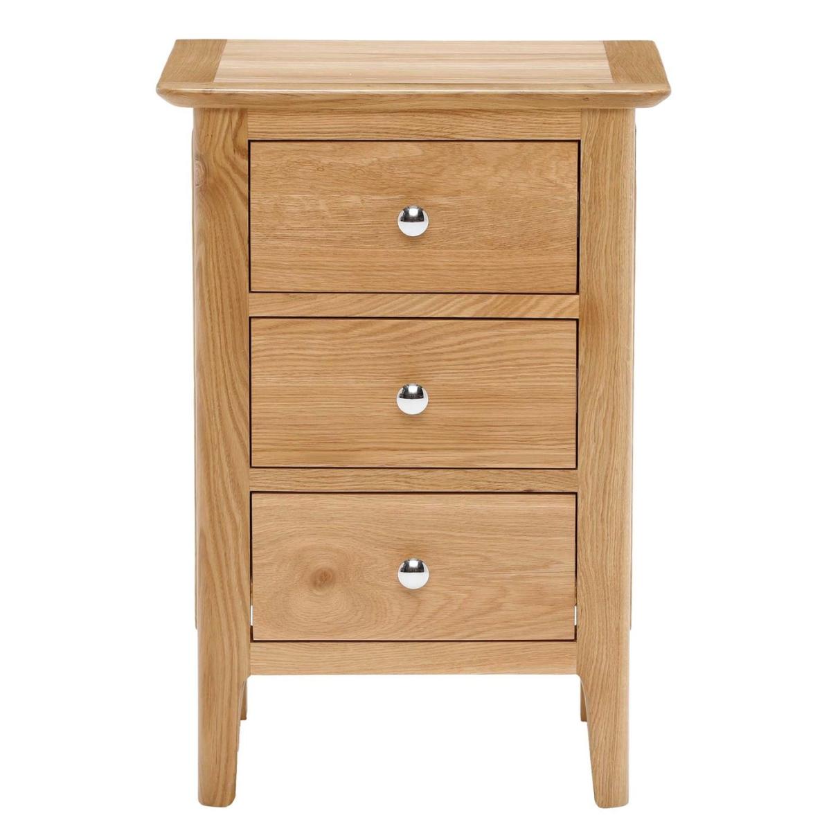Martello Large Bedside Table, Brown Oak Wood | Barker & Stonehouse – image 2