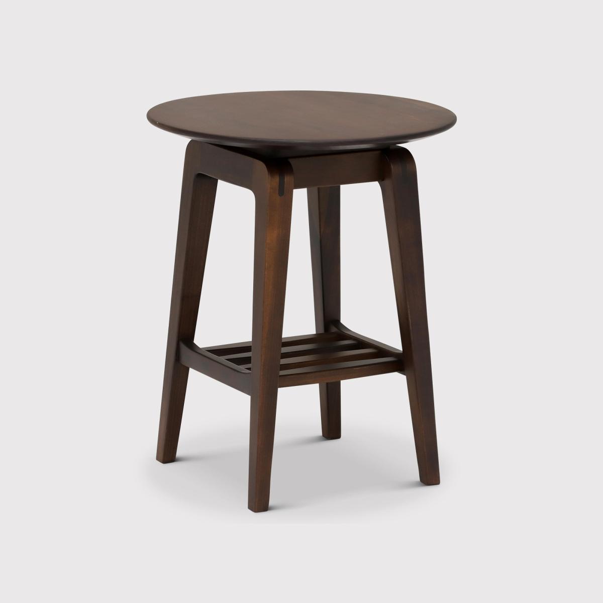Ercol Lugo Side Table, Round, Brown | Barker & Stonehouse – image 1