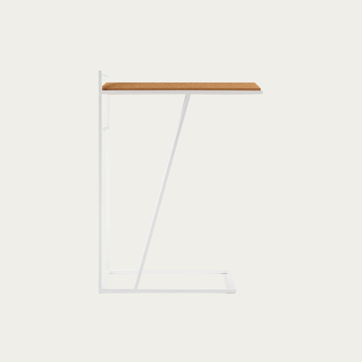 Light Cork And White Legs Grão #3 Side Table – image 2