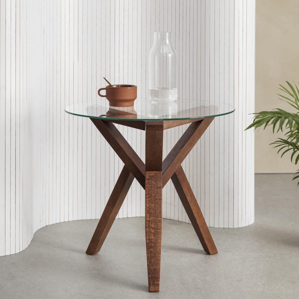 Walnut Stain Retrostar Side Table – image 2