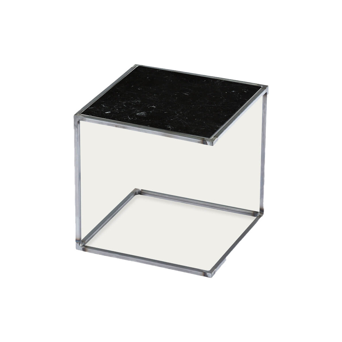 Untreated Nero Marquina Noa Side Table